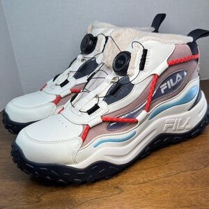RARE Fila Womens Fleece Lined TR Dial BOA Fit System Mid-Height Sneakers, EU 39